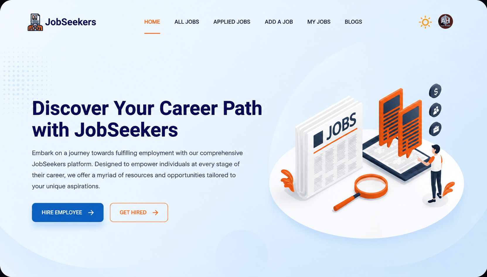 JobSeekers BD screen